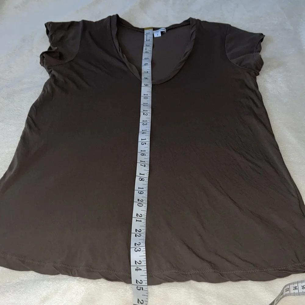 James Perse Deep V Neck T Shirt Size 0 - Picture 5 of 8